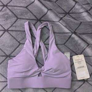 Fabletics Lavender Addison Medium Impact Sports Bra